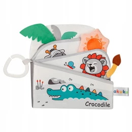 AKUKU Książeczka Sensoryczna ZOO Edukacyjna Dla Dzieci A0704