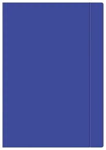 Teczka z Gumką Szkolna Biurowa A4 GRANATOWA Interdruk