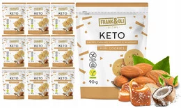 FRANK&OLI Keto Mini Ciasteczka SŁONY KARMEL KOKOS MIGDAŁY Bez Cukru 90g x9