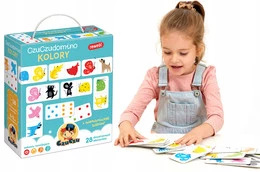 KOLORY Domino Gra Dla Dzieci Układanka 2+ CzuCzu