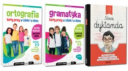 Ortografia i Gramatyka Dyktanda 2025 Karty Pracy Ćwiczenia Klasa 2-3 GREG