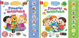 Zestaw 2 książeczek grających Ojciec Wirgiliusz i Wlazł kotek – Aksjomat, Ewa Nawrocka, 0+, 14 stron, twarda oprawa
