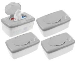 4x Pojemnik PUDEŁKO Na Mokre Nawilżone CHUSTECZKI Akuku A0532