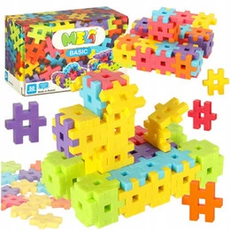Klocki Wafle Basic 50 el. Meli