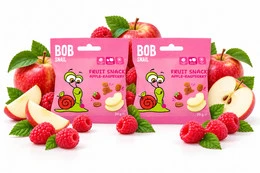 BOB SNAIL Żelki Owocowe JABŁKO MALINA Bez Cukru 2x 20g (40g)