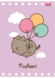 Zeszyt A5 32 Kartki kratka Kot Pusheen