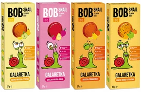 BOB SNAIL Jellies Galaretka ZESTAW 4x 27g MIX SMAKÓW Dla Dzieci Bez Cukru