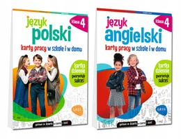 Karty Pracy Klasa 4 Język Polski i Angielski Ćwiczenia Lektury Ortografia