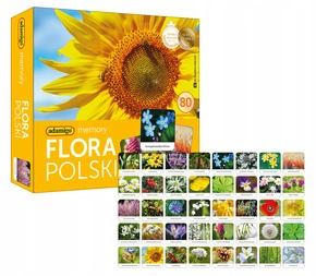 Memory FLORA POLSKI Gra Pamięciowa Dla Dzieci Pamięć 5+ Adamigo 7851