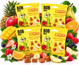 Bob Snail Żelki Owocowe Bez Cukru 20g x4