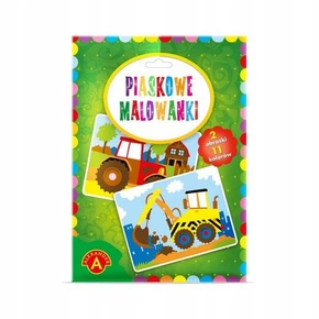Piaskowe Malowanki Koparka, Traktor Ćwiczy Kreatywność 6+ Alexander 2094