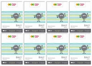 8x Blok Techniczny BIAŁY A4 10 Kartek 170g Happy Color