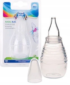 CANPOL Silikonowa GRUSZKA Aspirator Do Nosa Miękka 56/154