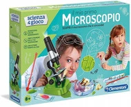 Mój Pierwszy Mikroskop Edukacyjny Akcesoria Naukowa Zabawa 8+ Clementoni