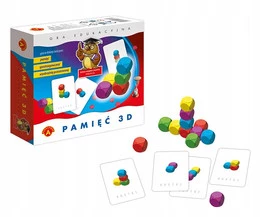PAMIĘĆ 3D Gra Logiczna Przestrzenna Rodzinna Sowa Mądra Głowa 5+ Alexander