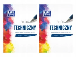 OXFORD Blok Techniczny A4 BIAŁY 10 Kartek 250g