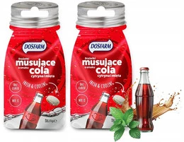 Cukierki Drażetki Odświeżające o Smaku MIĘTA COLA i CYTRYNA Dosfarm 15g x2