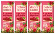 4x Naturalny Baton Tarta MALINOWA Orzechy Nerkowca Rodzynki Dobra Kaloria