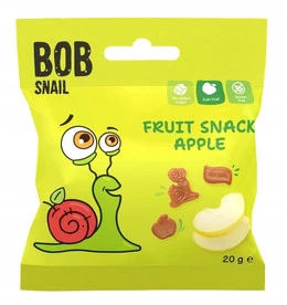 Bob Snail Żelki Jabłkowe 20g Bez Cukru