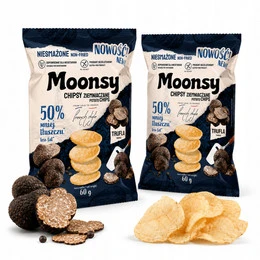 Moonsy Chipsy ziemniaczane trufla 60g x2 bez glutenu