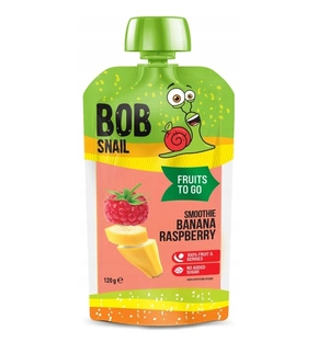 BOB SNAIL Smoothie BANAN MALINA Bez Dodatku Cukru Mus 120g
