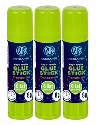 3x Astra Klej w sztyfcie Pen transparent 401120004 8 g