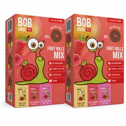 Bob Snail Rollsy Owocowe Zestaw 2x 84 sztuki