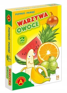 Karty Piotruś i Pamięć Warzywa i Owoce - Alexander
