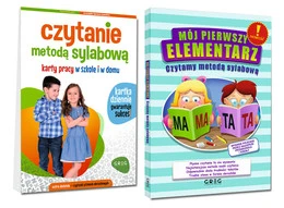 Pakiet Czytanie Metodą Sylabową Karty Pracy + Pierwszy Elementarz Greg