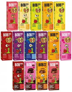 BOB SNAIL Zestaw MIX Smaków Zdrowa Owocowa Przekąska Bez Cukru 15x 30g
