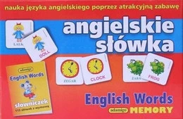 Memory Angielskie Słówka - Gra Pamięciowa dla Dzieci 3+ Adamigo