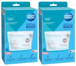 2x CANPOL BABIES Woreczki Do Sterylizacji w Kuchence Mikrofalowej 12 szt.