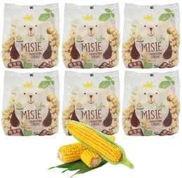 GRANEX Chrupki Kukurydziane Naturalne Misie Miśki BIO EKO 80g x6