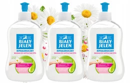 Balsam do mycia naczyń, hipoalergiczny z rumiankiem 3x500 ml | Biały Jeleń