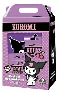 Kuromi ZESTAW UPOMINKOWY PLASTYCZNY WYPRAWKA KREDKI FARBY PLASTELINA