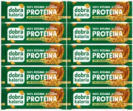 10x Baton Proteinowy KREM ORZECHOWY Bez Cukru 24% Białka Dobra Kaloria