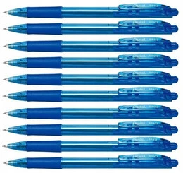 Długopis automat Pentel BK417 WOW niebieski - zestaw 10 sztuk