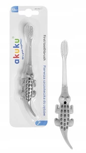 AKUKU Szczoteczka Do Mycia Zębów KROKODYL Masaż Dziąseł 12M+ A0682 BPA FREE