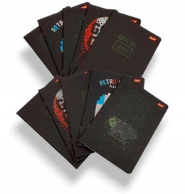 10 x Zeszyt Szkolny A5 60k Linia Laminowany GAMER Game Unipap