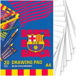 Blok rysunkowy FC Barcelona A4 20 kartek 100g Astra