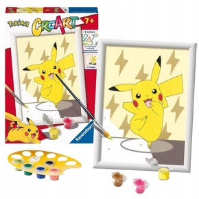 Obraz Do Malowania Po Numerach POKEMON PIKACHU 7+ Ravensburger 202416