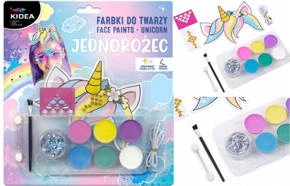 Farby do twarzy zestaw Unicorn / Jednorożec Kidea p12