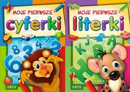 Zestaw Moje Pierwsze Literki + Cyferki Nauka Pisania Dla Dzieci Greg