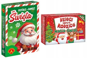 Karty Piotruś Pamięć Wersja ŚWIĄTECZNA + Dzieci Kontra Rodzice MAGIA ŚWIĄT