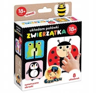 Puzzle Układam połówki Zwierzęta Bright Junior Media