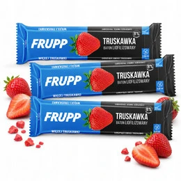 Baton liofilizowany Frupp truskawkowy 10 g x 3
