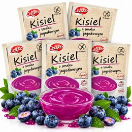 Kisiel Jagodowy Bez Dodatku Cukru Bezglutenowy CELIKO 40g x5