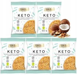 Ciastka Keto Kokos Orzech Nerkowca – Frank&Oli, 50g x5