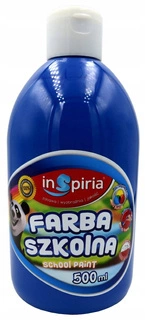 Farba Plakatowa Szkolna 500ml CIEMNONIEBIESKA Inspiria 8250