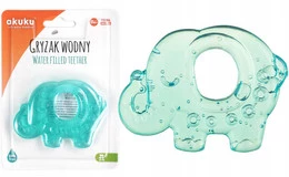 Gryzak Miękki Chłodzący Wodny Ząbkowanie Silikonowy Słoń Akuku A0357